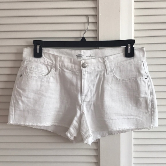 Old Navy Pants - Old Navy White Cutoff Jean Shorts
